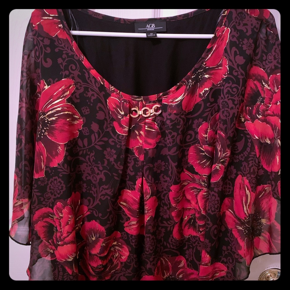 Beautiful NWT AGB Woman 1X Top